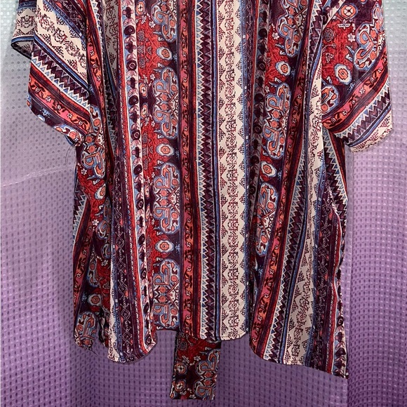 NWT Lularoe L boho striped Daphne kimono overlay - Picture 5 of 5